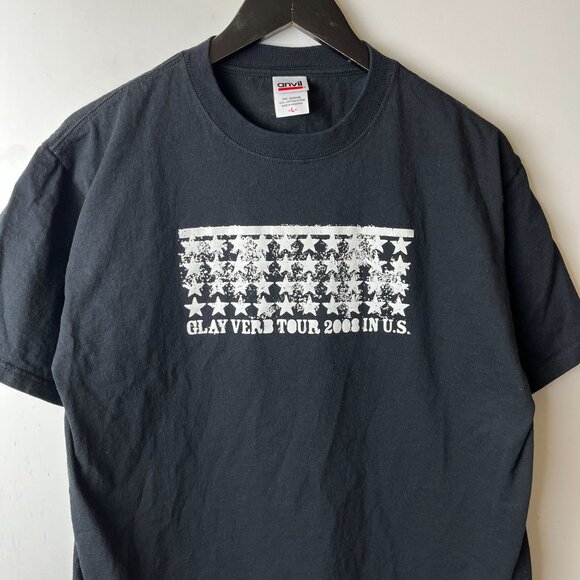 2008 Vintage Y2K Glay Verb Tour T Shirt Adult Black Large L Japanese Rock Band - Picture 14 of 16